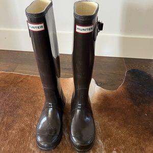 Hunter Rainboots size 37- brown